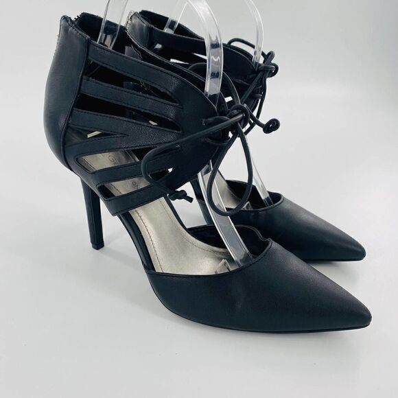 BCBGeneration Delphina Lace Up Heel In Black Size 8.5 - Picture 7 of 12